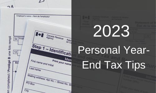 2023 Personal Year-End Tax Tips