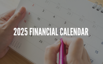 2025 Financial Calendar